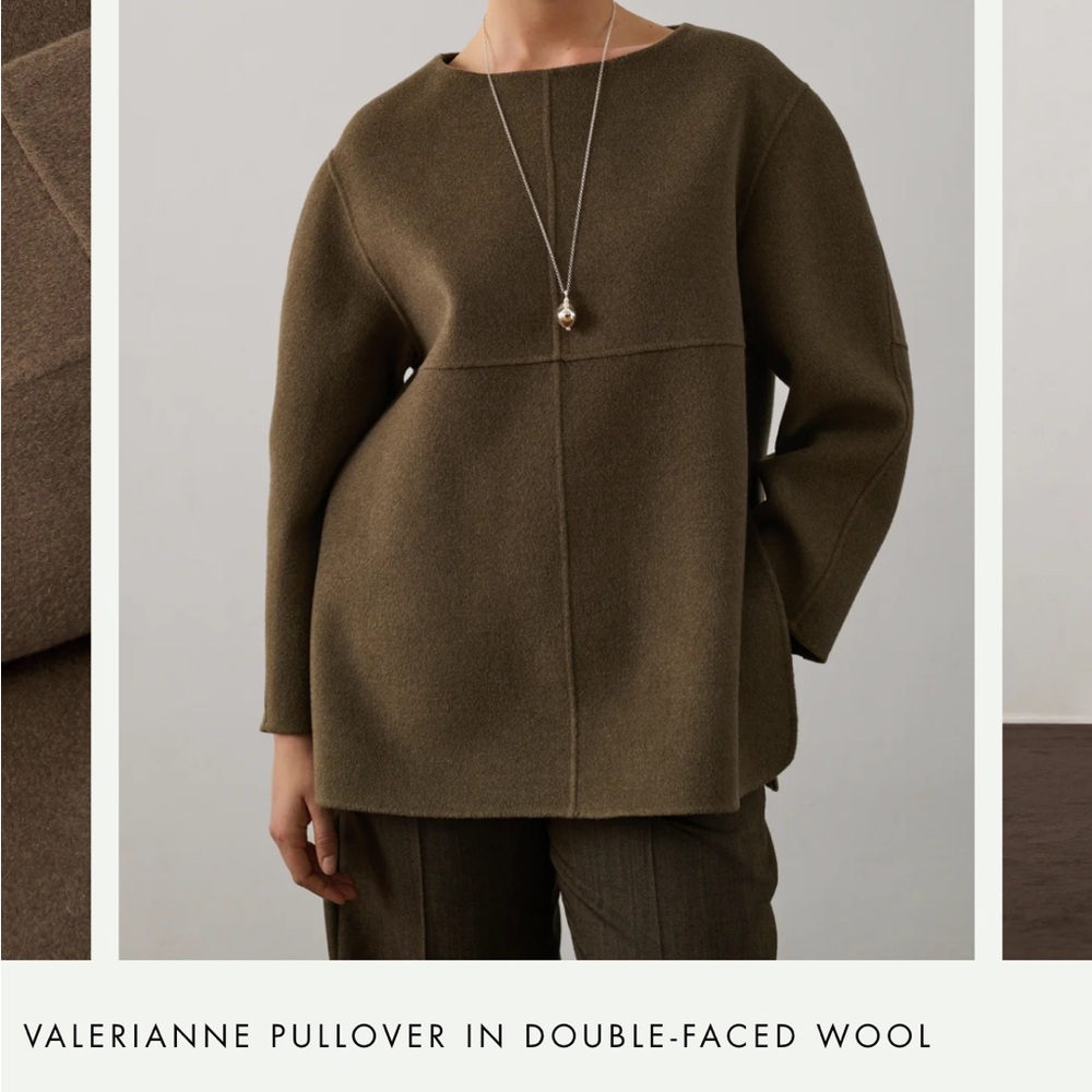 Soeur Chocolate Brown Wool Sweater